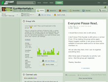 Tablet Screenshot of iluvwarriorkatz.deviantart.com