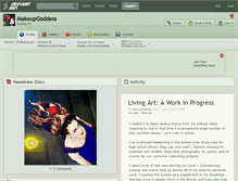 Tablet Screenshot of makeupgoddess.deviantart.com