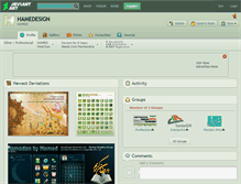 Tablet Screenshot of hamedesign.deviantart.com