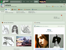 Tablet Screenshot of lokilanie.deviantart.com