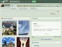 Tablet Screenshot of dsandell.deviantart.com
