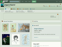 Tablet Screenshot of dragonwhisperer.deviantart.com