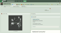 Desktop Screenshot of hatebreed-fans.deviantart.com