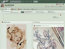 Tablet Screenshot of jenniferhealy.deviantart.com