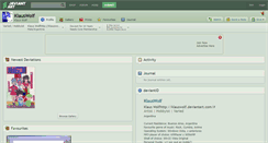 Desktop Screenshot of klauswolf.deviantart.com