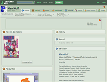 Tablet Screenshot of klauswolf.deviantart.com