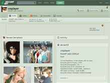 Tablet Screenshot of cosplayer.deviantart.com