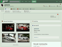 Tablet Screenshot of packone.deviantart.com