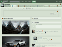 Tablet Screenshot of kimik3d.deviantart.com