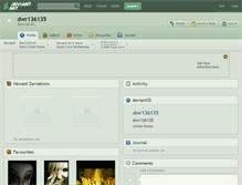 Tablet Screenshot of dwr136135.deviantart.com