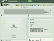 Tablet Screenshot of lamantin.deviantart.com