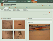 Tablet Screenshot of hevenlydemonicangel.deviantart.com