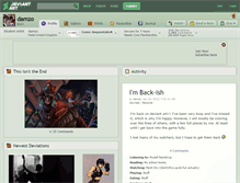 Tablet Screenshot of damzo.deviantart.com