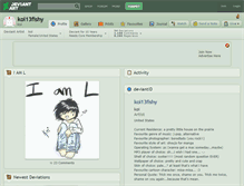 Tablet Screenshot of koi13fishy.deviantart.com