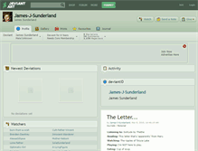 Tablet Screenshot of james-j-sunderland.deviantart.com