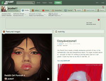 Tablet Screenshot of jezebel.deviantart.com