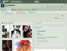Tablet Screenshot of comradebitter.deviantart.com