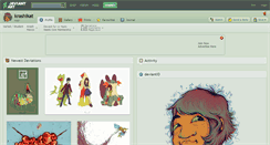 Desktop Screenshot of krashikat.deviantart.com