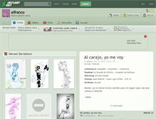 Tablet Screenshot of elfranco.deviantart.com