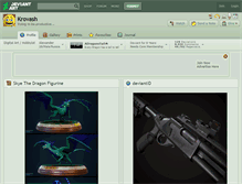 Tablet Screenshot of krovash.deviantart.com