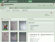 Tablet Screenshot of mexchocolate44.deviantart.com