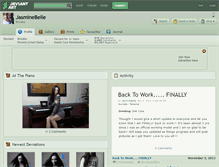 Tablet Screenshot of jasminebelle.deviantart.com