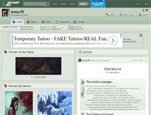 Tablet Screenshot of anna-95.deviantart.com