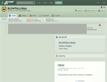 Tablet Screenshot of blowitallupplz.deviantart.com