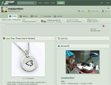 Tablet Screenshot of metalsmitten.deviantart.com