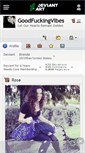 Mobile Screenshot of goodfuckingvibes.deviantart.com