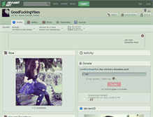 Tablet Screenshot of goodfuckingvibes.deviantart.com