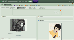 Desktop Screenshot of mightygleam.deviantart.com