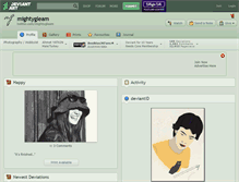 Tablet Screenshot of mightygleam.deviantart.com