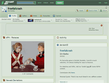 Tablet Screenshot of freefallcrash.deviantart.com