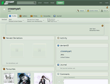 Tablet Screenshot of crossmyart.deviantart.com