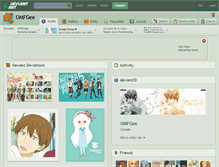 Tablet Screenshot of omfgee.deviantart.com