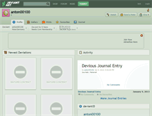 Tablet Screenshot of anton00100.deviantart.com