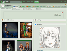 Tablet Screenshot of nessonite.deviantart.com