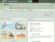Tablet Screenshot of edhel44.deviantart.com