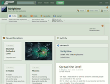 Tablet Screenshot of itshightime.deviantart.com