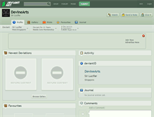 Tablet Screenshot of devinearts.deviantart.com