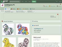 Tablet Screenshot of mylittlepony-fc.deviantart.com