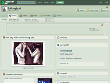 Tablet Screenshot of followghost.deviantart.com