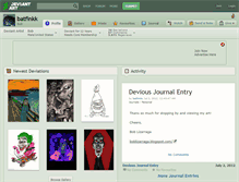 Tablet Screenshot of batfinkk.deviantart.com