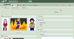 Desktop Screenshot of deathkunai.deviantart.com