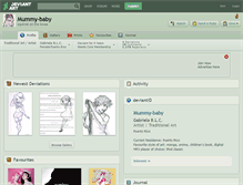 Tablet Screenshot of mummy-baby.deviantart.com