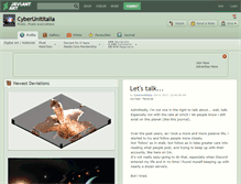 Tablet Screenshot of cyberunititalia.deviantart.com