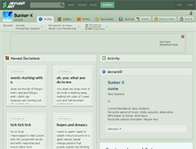 Tablet Screenshot of bunker-x.deviantart.com