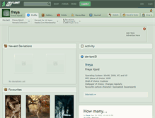 Tablet Screenshot of freya.deviantart.com