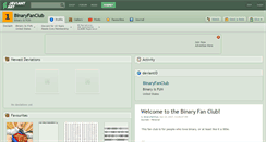 Desktop Screenshot of binaryfanclub.deviantart.com